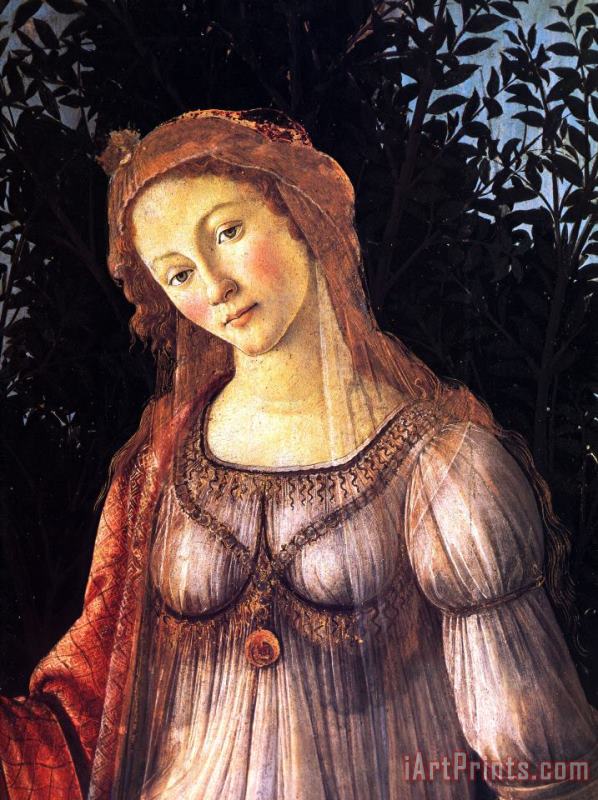 Allegory of Spring [detail] painting - Sandro Botticelli Allegory of Spring [detail] Art Print